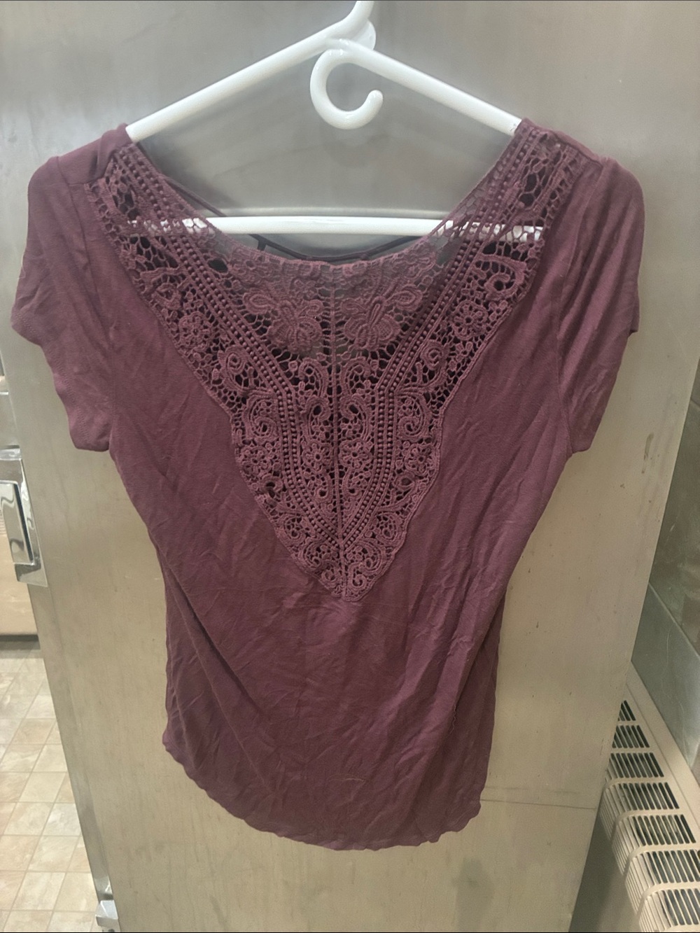 Almost Famous Maroon blouse Large